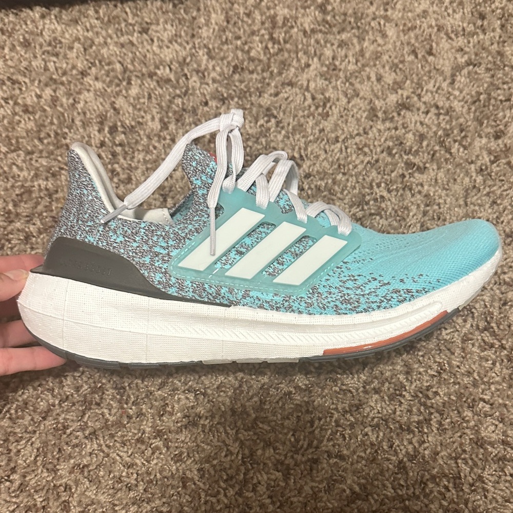 Adidas Turquoise and White Sneakers